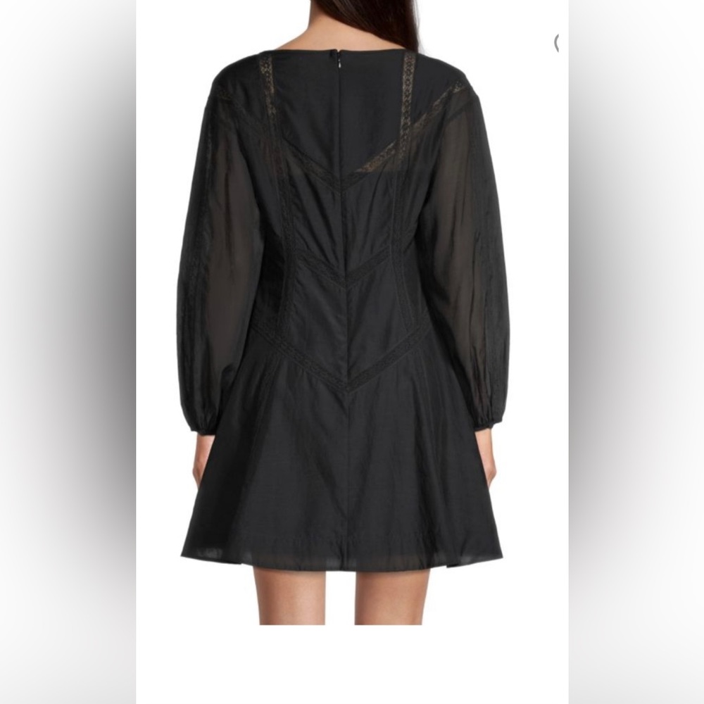 🆕Rebecca 🖤Taylor Black Long Sleeve
Cotton Organza Mini Dress Casual
Size XS - Picture 3 of 13